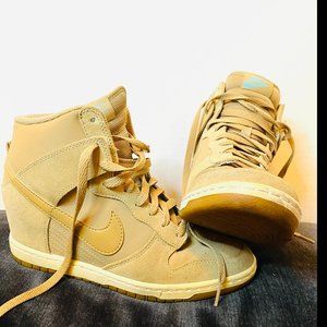 Nike Platform Wedge Tan Size 8.5